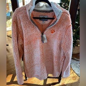Orange Fuzzy Clemson Sweatshirt